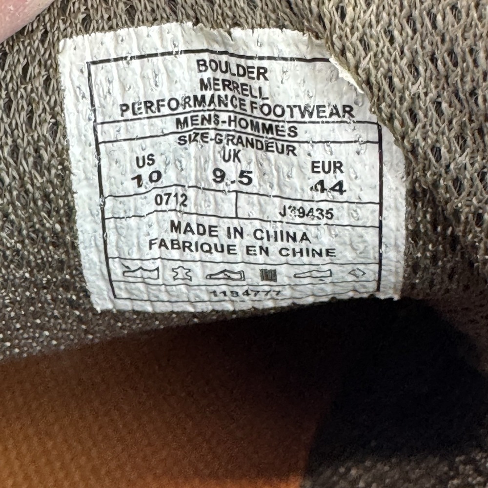 Mens Merrell Orbit Glove Brown Leather Athletic Mid Trail Sneakers Shoes Size 10 - Picture 8 of 8